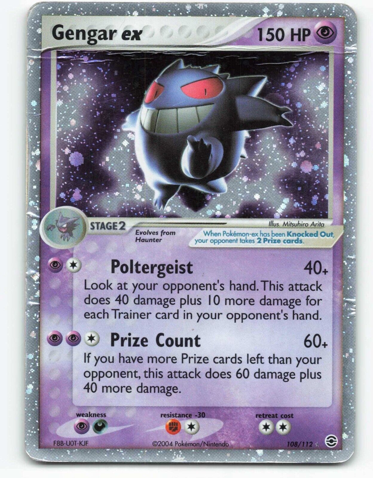 Mavin  Gengar ex 108/112 Holo Rare Pokémon Card Fire Red Leaf Green