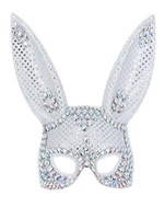 Fever Silber Schmuck Bunny Maske Sexy HäSchen Halloween KostüM ZubehöR