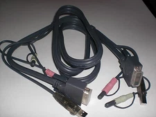 Aten KVM Cable - for KVM Switch - 6 ft - 1 x DVI-I (Single-Link) Video, 1 x USB,
