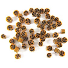 Jack-o'-lantern Murrine 40101-96 Millefiori COE 96 Glacial Art Glass Fusing