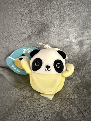   Squishmallow Clip Epic Squad Stanley Panda In Banana