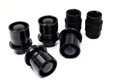 Set Of 4 Black OE Style Wheel Locks 12x1.5 2 Keys for Toyota 45700N2BK