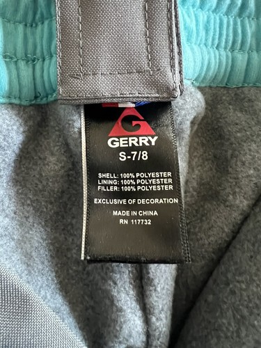 GERRY Snow Pants  S 7/8 Insulated Ski Bibs Removable Suspenders EXCELLENT - Bild 6 von 8