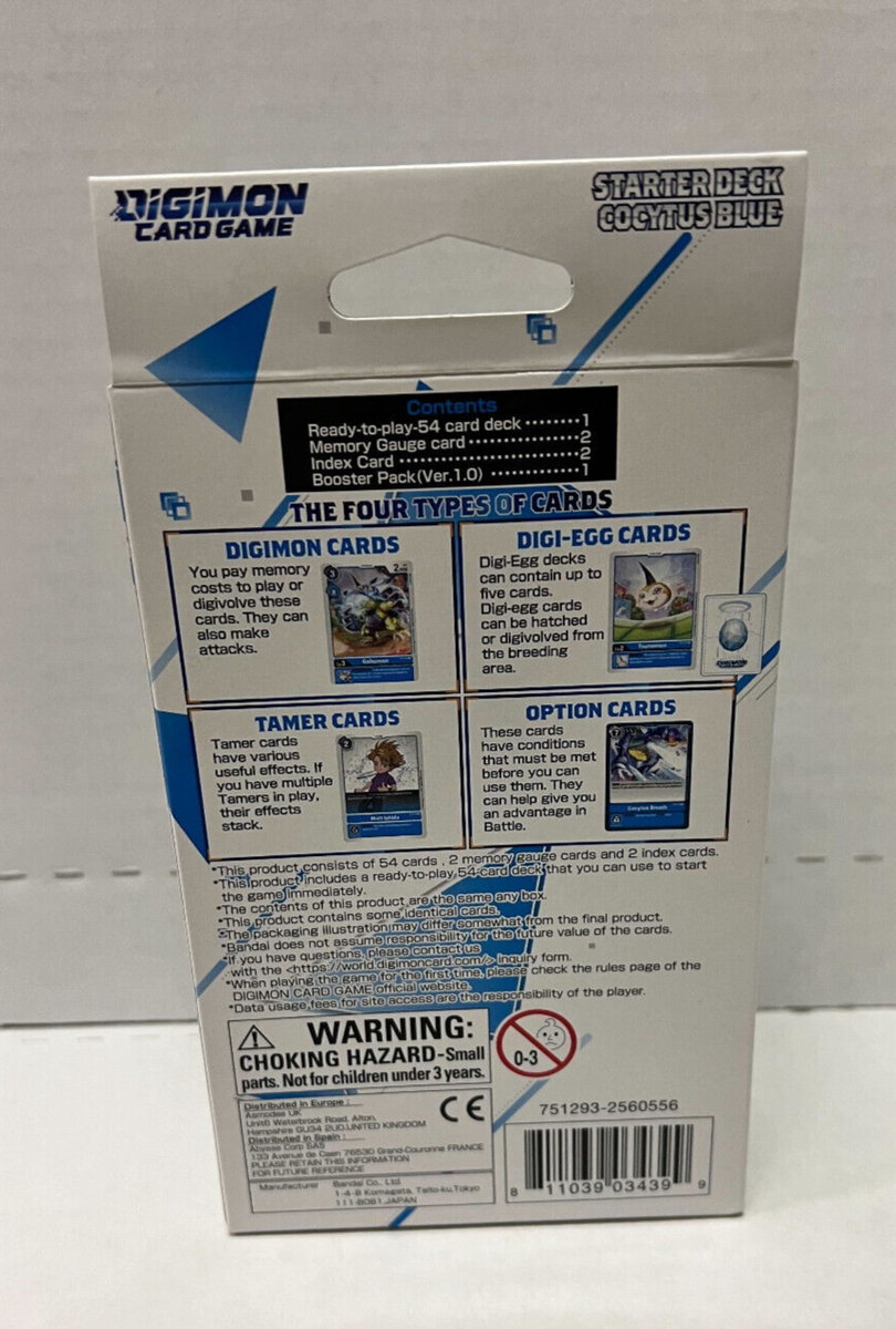 Digimon Card Game Starter Deck Cocytus Blue ST-2 | eBay