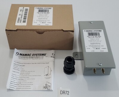 *NEW IN BOX* Mamac Systems PR-274-R4-MA Pressure Transducer 12-40Vdc + Warranty!