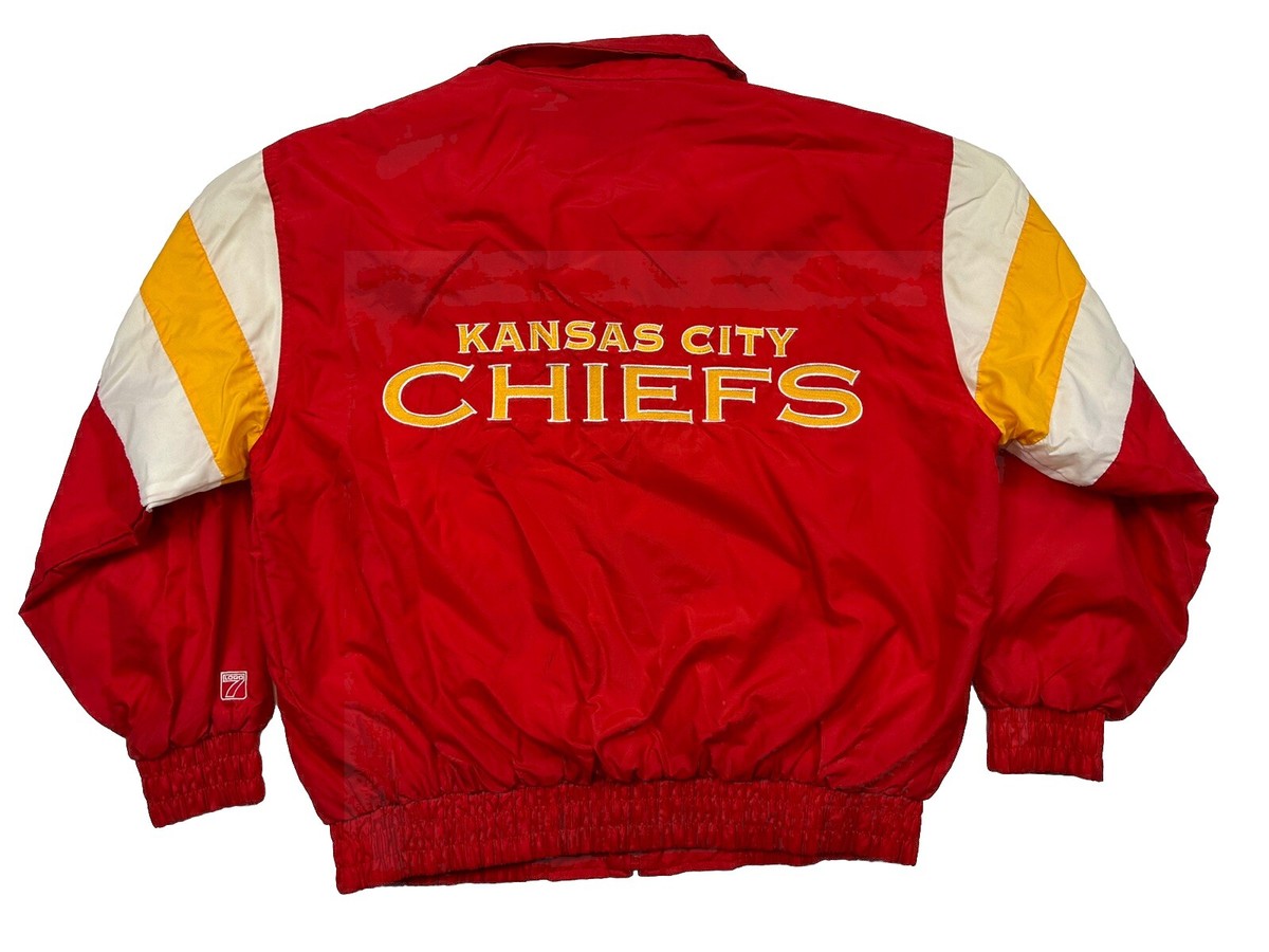 Vintage Game Day Logo 7 NFL Mens Kansas City Chiefs Light Jacket