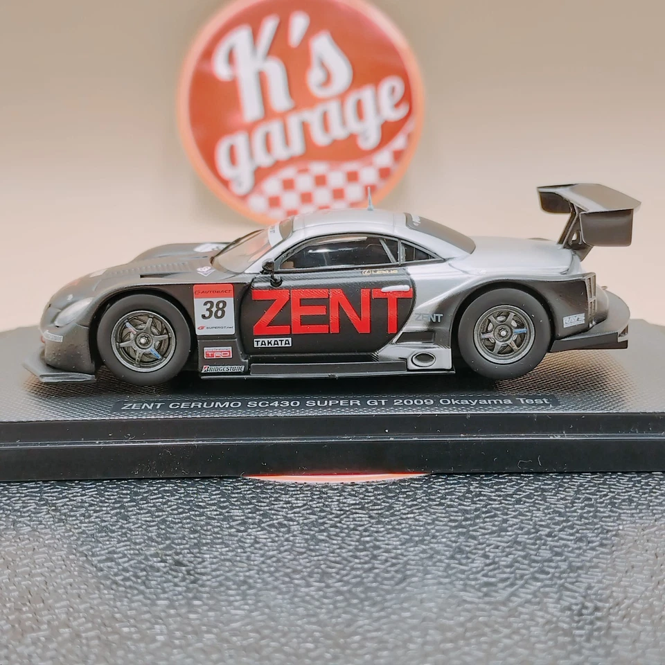 EBBRO 1/43 ZENT CERUMO SC430 Super GT 2009 Okayama Test Black Silver #38 44246 - Image 2 of 4