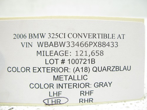 04-06 BMW E46 330Ci 325Ci M3 TRUNK LID INNER TAIL LIGHT SOCKET LEFT OEM 100721B - Picture 5 of 5