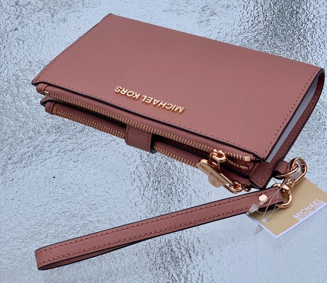 michael kors rose pink wallet