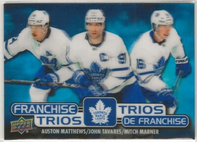 2020-21 Upper Deck Tim Hortons Franchise Trios #T10 Matthews Tavares Marner Leaf