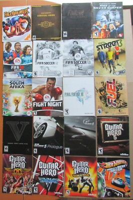PlayStation 3 PS3 instruction manuals F thru M - you pick - free shipping!