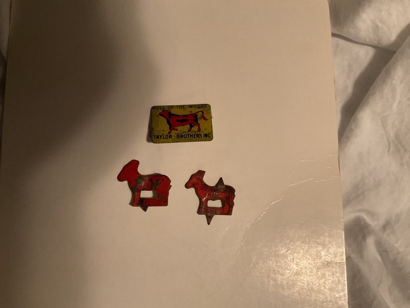 Bull Of The Woods And Brown Mule Chewing Tobacco Tags