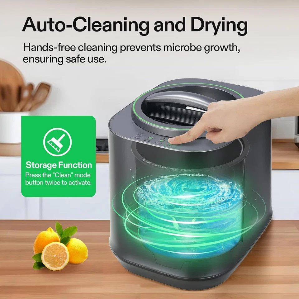Cubo de compost inteligente VIVOSUN 4L limpieza automática inodoro para eliminación de residuos de cocina Foto 4 de 4