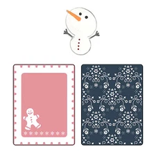 Sizzix Gingerbread Man, Flower Emboss set #658193 Retail $10.99 FREE Snowman die