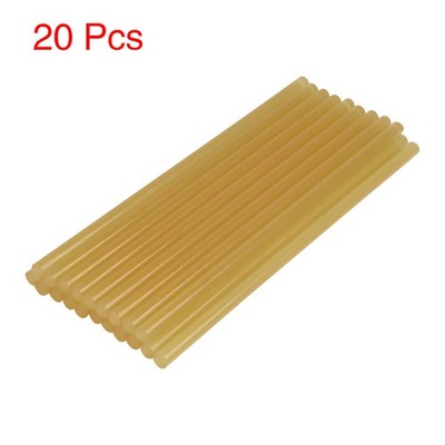 20 Pcs 7mm x 200mm Yellow Paintless Dent Repair Hot Melt Glue Sticks for Car