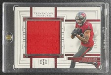 MIKE EVANS 2023 PANINI NATIONAL TREASURES #TRE-MES TREMENDOUS JERSEY 9/49 BUCS