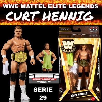 WWE MATTEL ELITE LEGENDS SERIE 29 CURT HENNIG MR. PERFECT WRESTLING FIGUR BASIC