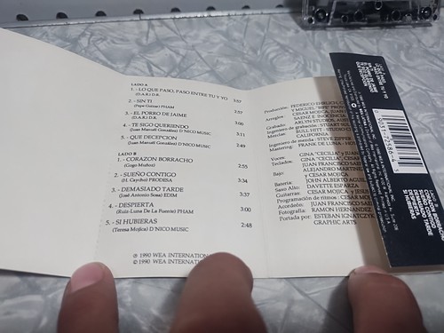 Tejano Tex/Mex Cumbia Cassette Inocencia Con Mucha... Inocencia Corazon Borracho - Picture 6 of 8