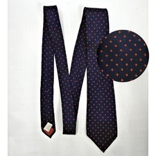 Bert Pulitzer Mens Silk Tie Career Professional Formal Preppy Hand Printed