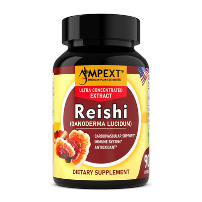 Reishi Extract - Only Fruiting Bodies, Over 30% Beta-Glucans, 90 caps