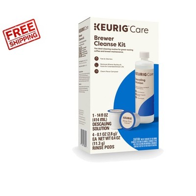 Ultimate Brewer Cleaning Kit: Descaling Solution & Rinse Pods for K-Cup Machines