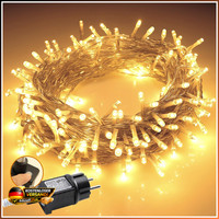 Lichterkette AußEn 20M 200Leds Wetterfest Warmweiß 8 Modi Timer FüR Garten Party