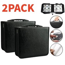 2Pack 400 Disc CD DVD Organizer.Holder Storage Case Bag Wallet Album Media Video