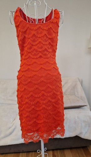Robe Guess Los Angeles Motif Sirène orange XS - Photo 1/10
