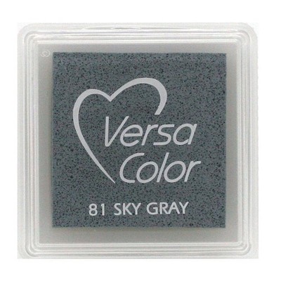 TSUKINEKO - Pigment Stempelkissen - Versa Color small 2,5 x 2,5 cm - Sky Gray