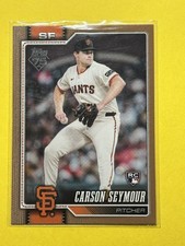 2026 TOPPS SERIES 1 GOLD PARALLEL CARSON SEYMOUR RC 1463/2026 GIANTS #112