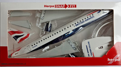 Modellflugzeuge 1:100 Snap Fit Herpa Wings  Embraer E 190 Art Nr 613460