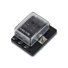 6 Way Blade Fuse Box Automotive Atc/Ato Blade Fuses 100 Ampled Indicator