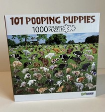 101 Pooping Puppies - 1000 Piece Puzzle By Funwares - Complete 