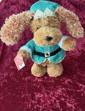 Beautiful DanDee 13  Walking Singing  Deck The Halls  Puppy With Xmas Dress.New.