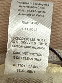 For Love & Lemons Skivvies Bodysuit XS NWT Sheer Lace Embroidered Nude Ivory NEW