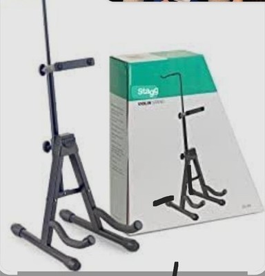 Stagg SV-VN Foldable Stand for Violin w bow hook, BLACK/ NEW **FAST SHIPPING**