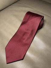 Brooks Brothers Makers 100 Silk Tie Necktie Red Monochromatic Textured BB4