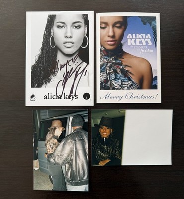 Alicia Keys signed Foto Autogramm | Official 13×18cm + German Promo Card (2004)