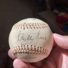 Vintage SIGNED Baseball 1970s SF Giants Clyde King Ron Bryant Horsehide Cover