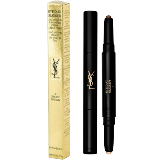 YSL Yves Saint Laurent Eye Duo Smoker Cream Eyeshadow Stick 3 Smoky Brown NEW