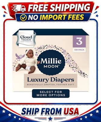 Millie Moon Luxury Diapers, Size 3, 138 Count