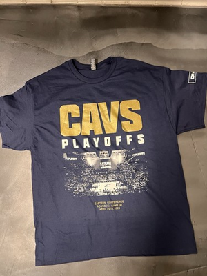 #ad #ad Playoff T Shirt XL SGA 4 20 26 Cleveland Cavaliers Cavs Let Em **C**** Know G2 $25.99