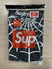 Size Small - Supreme x Hanes Spider-Man Boxer Briefs Black 2 pack NEW