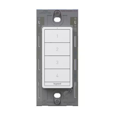 Radiant Wired Smart Scene Controller Rocker Light Switch with Netatmo White