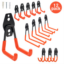 12PCS Heavy Duty Steel Garage Storage Utility Wall Hook Organizer Tools Hanger