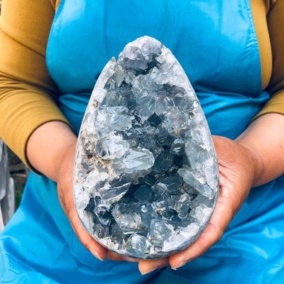 2310g  Natural blue crystal cave mineral specimen MH4487