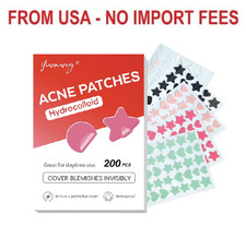 Hydrocolloid Pimple Patches for Face, Invisible Acne Patches, 200 Count 3 Size