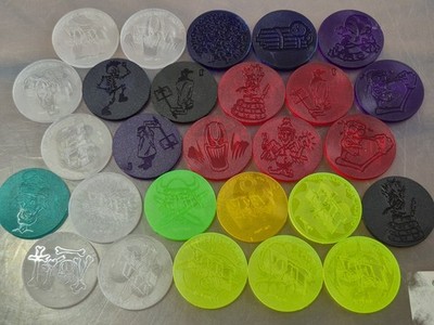 27x 90er TROV USA Slammer POGS. Selten. Restposten, Konvolut. Trov Trouncer.