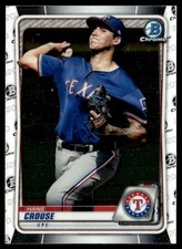 2020 Bowman Chrome Prospects Hans Crouse Texas Rangers #BCP-119