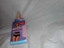 Hanes 4 Pack Comfortsoft Pink Hipster Cotton Stretch Panty Size 5/SMALL